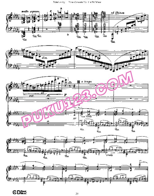 天天钢琴网-免费下载Tchaikovsky - Piano Concerto No.1 in b-Flat Minor Op.23 - 2 Pianos