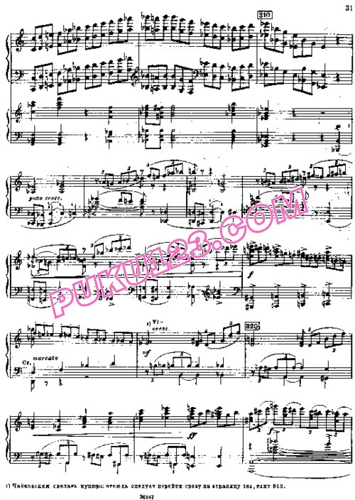 天天钢琴网-免费下载Tchaikovsky - Piano Concerto No.2 in G Major Op.44 - 2 Pianos