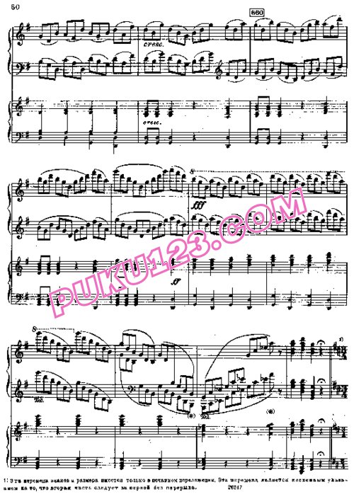 天天钢琴网-免费下载Tchaikovsky - Piano Concerto No.2 in G Major Op.44 - 2 Pianos