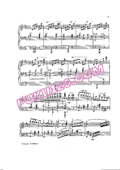 天天钢琴网-免费下载Tchaikovsky - Grainger - Paraphrase on Flower Waltz from the Nutcracker Suite 葛莱哲改编钢琴独奏版《花之圆舞曲》