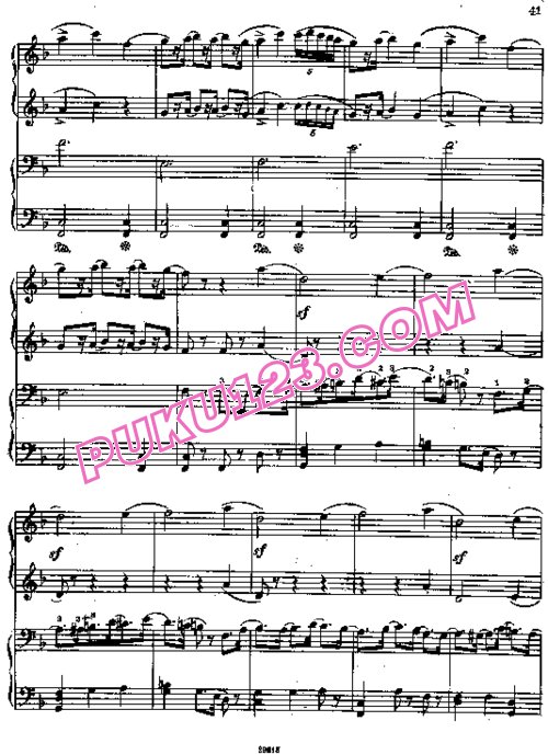 天天钢琴网-免费下载Tchaikovsky - Sleeping Beauty (Complete) - Quatre Mains 全剧四手联弹版
