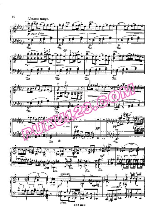 天天钢琴网-免费下载Tchaikovsky - Esipoff - 1812 Overture - solo piano