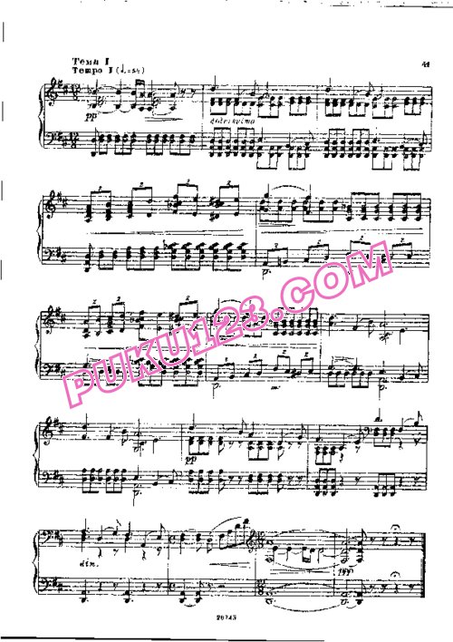 天天钢琴网-免费下载Tchaikovsky - Symphony No.5 in e Minor Op.64 - Solo Piano