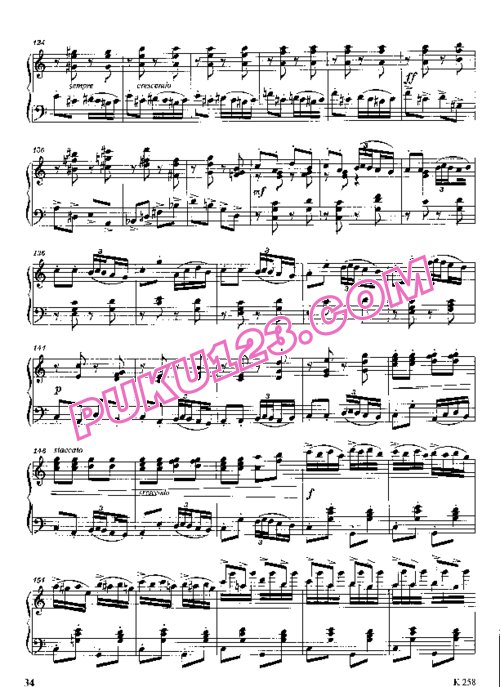 天天钢琴网-免费下载Tchaikovsky - Twelve Pieces of Average Difficulty Op.40