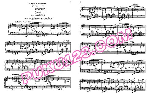 天天钢琴网-免费下载Tchaikowsky - 3 Pieces Op.9