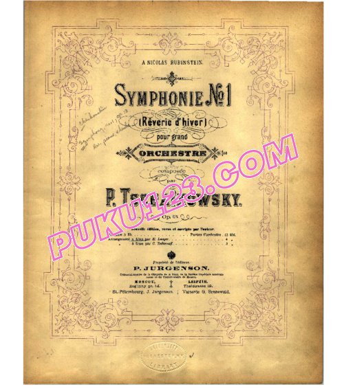 天天钢琴网-免费下载Tchaikovsky - Langer - Symphony No.1 in g Minor Op.13 - 4 Hands