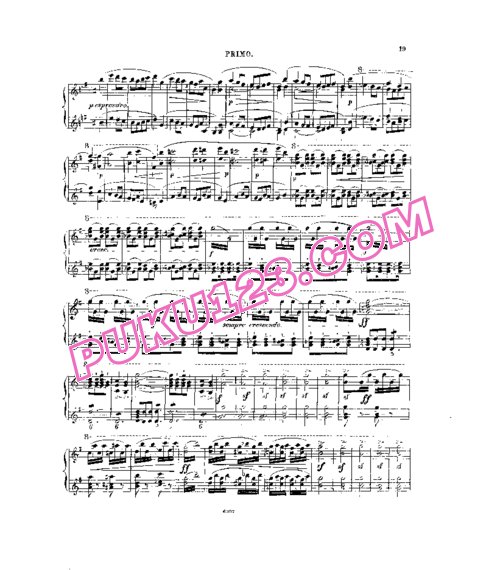 天天钢琴网-免费下载Tchaikovsky - Langer - Symphony No.1 in g Minor Op.13 - 4 Hands