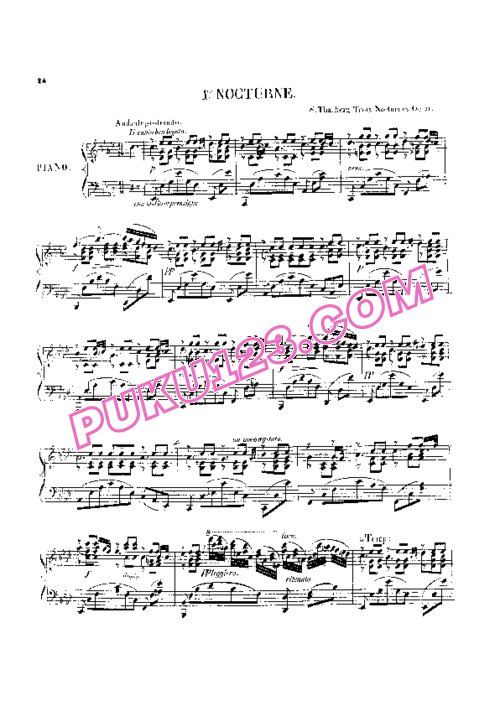 天天钢琴网-免费下载Thalberg - 3 Nocturnes Op.21