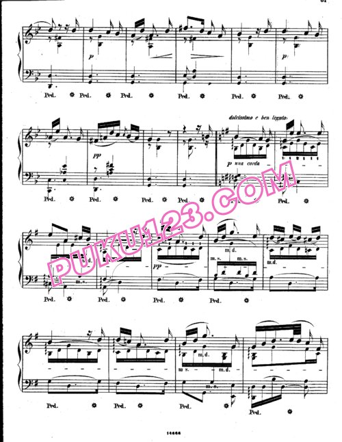 天天钢琴网-免费下载Thalberg_op.70_No.10_Schubert_Der-Müller-und-der-Bach