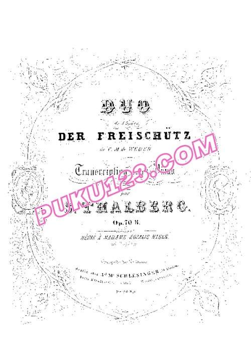 天天钢琴网-免费下载Thalberg_op.70_No.11_Weber_Der-Freischütz