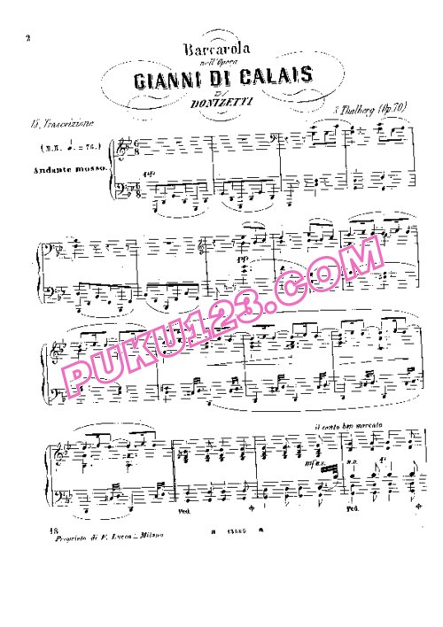 天天钢琴网-免费下载Thalberg_op.70_No.15_Donizetti_Gianni-di-Calais