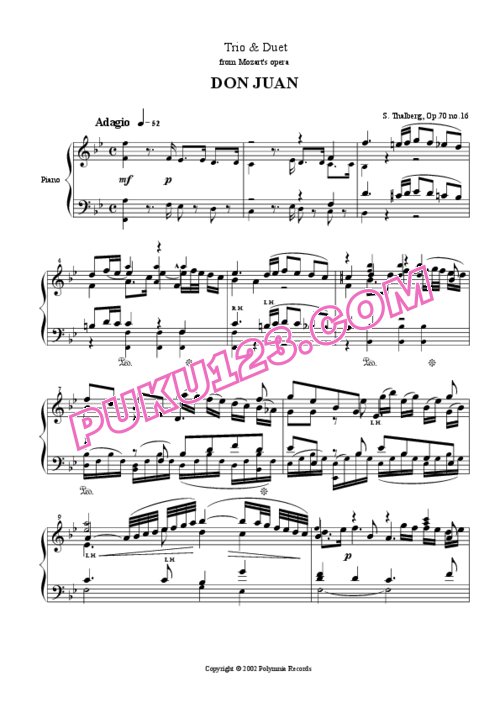 天天钢琴网-免费下载Thalberg_op.70_No.16_Mozart_Don-Giovanni