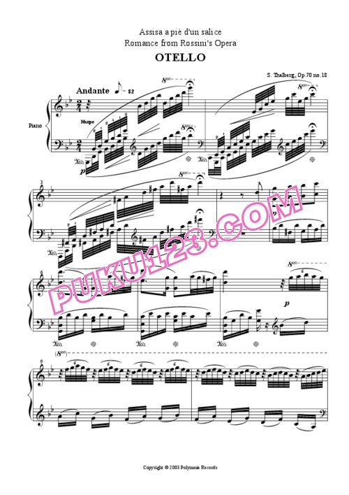 天天钢琴网-免费下载Thalberg_op.70_No.18_Rossini_Otello
