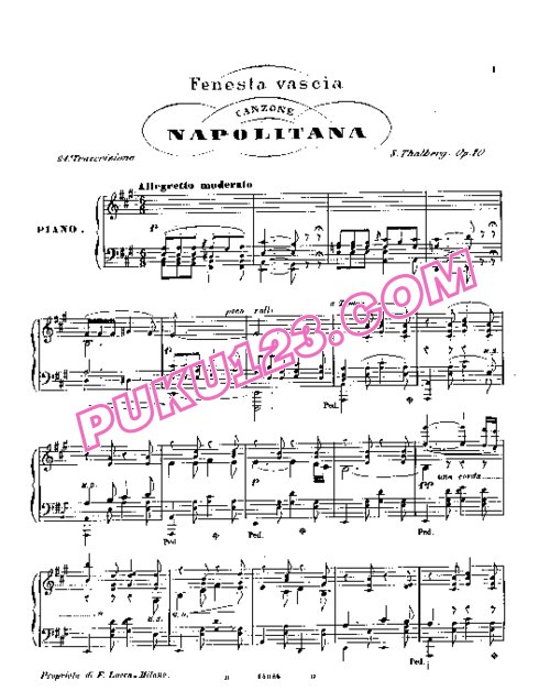 天天钢琴网-免费下载Thalberg_op.70_No.24_Canzone-napolitana