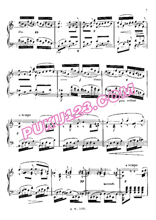 天天钢琴网-免费下载Thalberg - Barcarolle in a Minor Op.60
