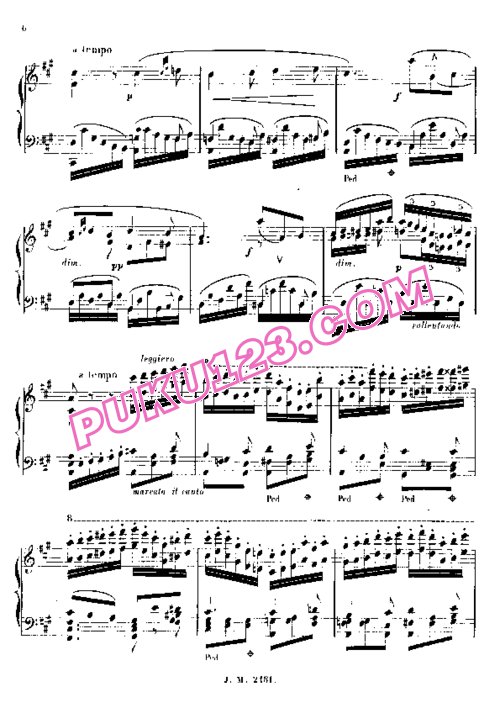 天天钢琴网-免费下载Thalberg - Barcarolle in a Minor Op.60