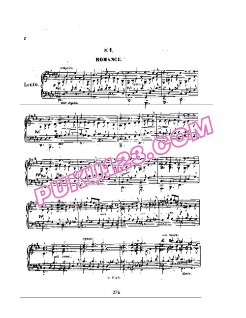 天天钢琴网-免费下载Thalberg - 3 Romances Sans Paroles Op.41