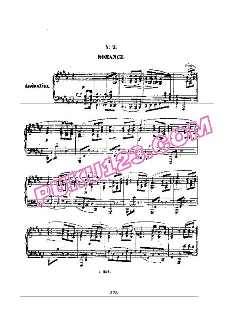 天天钢琴网-免费下载Thalberg - 3 Romances Sans Paroles Op.41