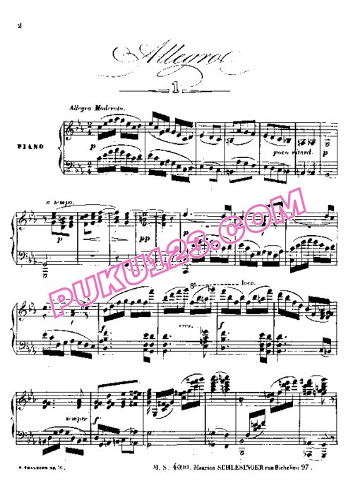 天天钢琴网-免费下载Thalberg - Piano Sonata in c Minor Op.56