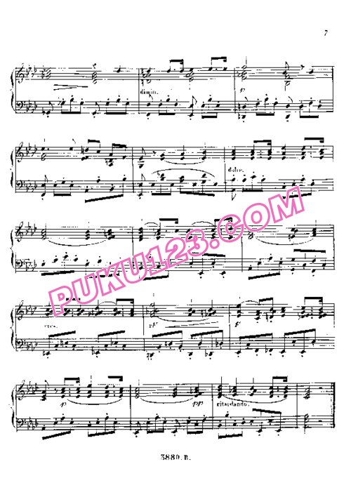 天天钢琴网-免费下载Thalberg - 7 Romances Op.25