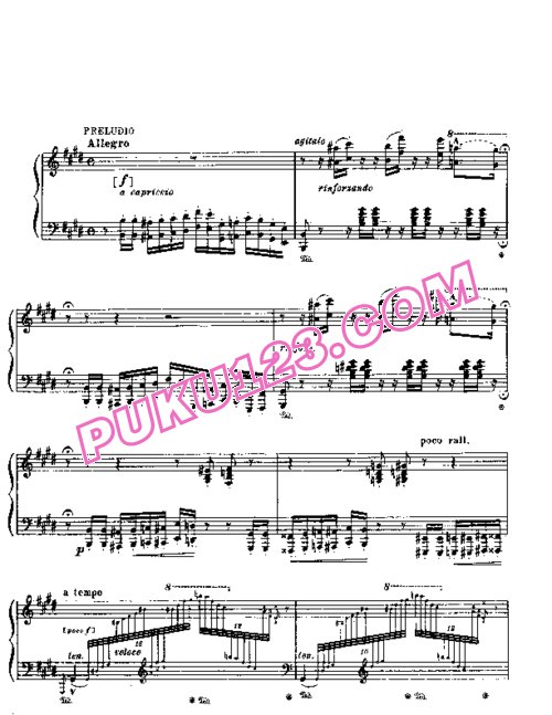 天天钢琴网-免费下载Liszt - Verdi - Fantasy on Rigoletto 李斯特改编钢琴独奏版