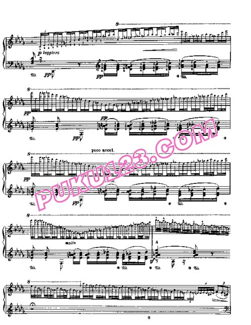 天天钢琴网-免费下载Liszt - Verdi - Fantasy on Rigoletto 李斯特改编钢琴独奏版