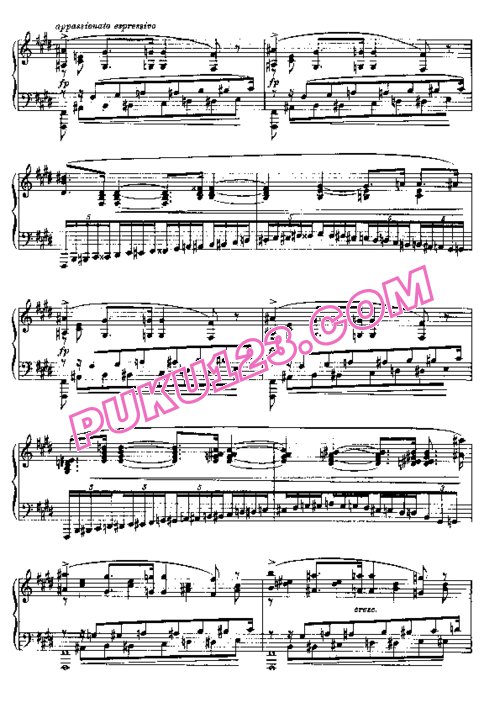 天天钢琴网-免费下载Liszt - Wagner - Ouverture de Tannhauser 李斯特改编