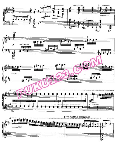 天天钢琴网-免费下载Liszt - Wagner - Am Stillen Herd (extrait des Maitres chanteurs) 李斯特改编