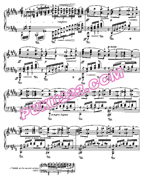 天天钢琴网-免费下载Liebestod - Tristan und Isolde (Wagner) 李斯特改编