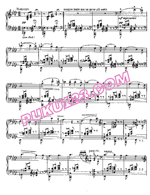 天天钢琴网-免费下载Liszt - Wagner - Romance de Wolfram (Tannhauser) 李斯特改编