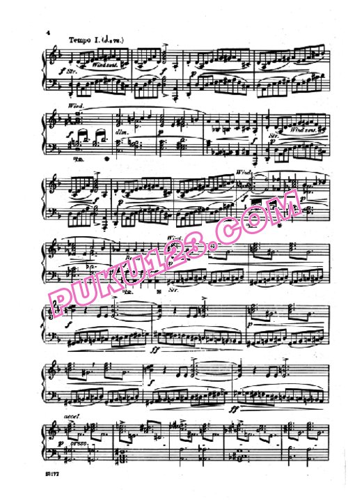 天天钢琴网-免费下载Wagner - Overture of The Flying Dutchman