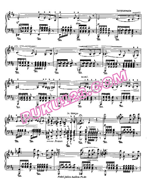 天天钢琴网-免费下载Liszt - Wagner - Fantasy on Themes from Rienzi (Wagner-Liszt) 李斯特改编