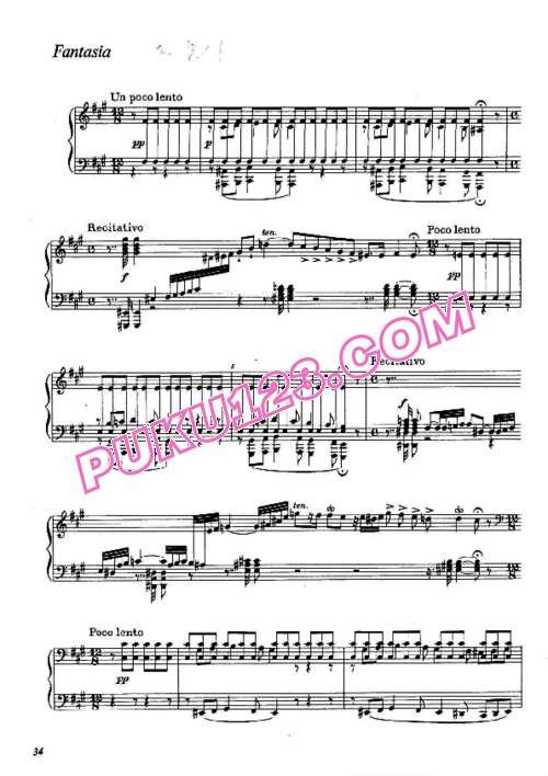 天天钢琴网-免费下载Wagner - Fantasia in F-sharp Minor Op.3