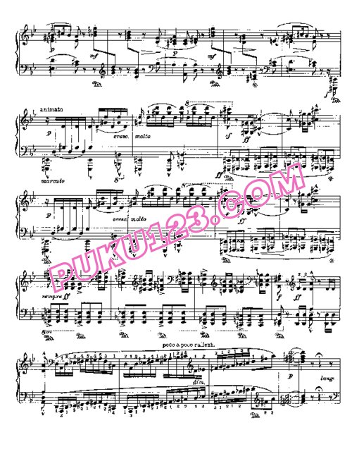 天天钢琴网-免费下载Liszt - Wagner - Ballade (extrait du Hollandais volant) 李斯特改编