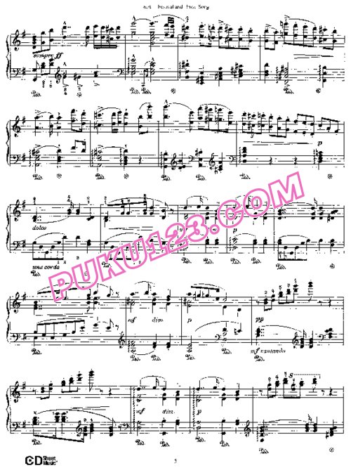 天天钢琴网-免费下载Wagner - Liszt - Festival and Bridal Song 李斯特改编钢琴独奏版