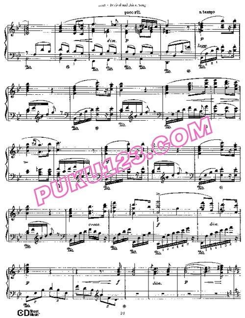 天天钢琴网-免费下载Wagner - Liszt - Festival and Bridal Song 李斯特改编钢琴独奏版
