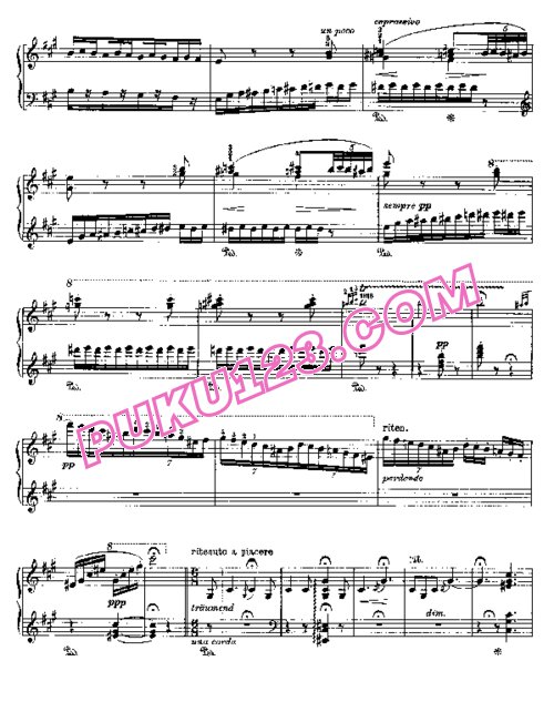 天天钢琴网-免费下载Liszt - Wagner - Spinning Chorus 李斯特改编钢琴独奏版