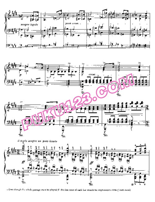 天天钢琴网-免费下载Liszt - Wagner - Pilgrims Chorus from Tannhauser