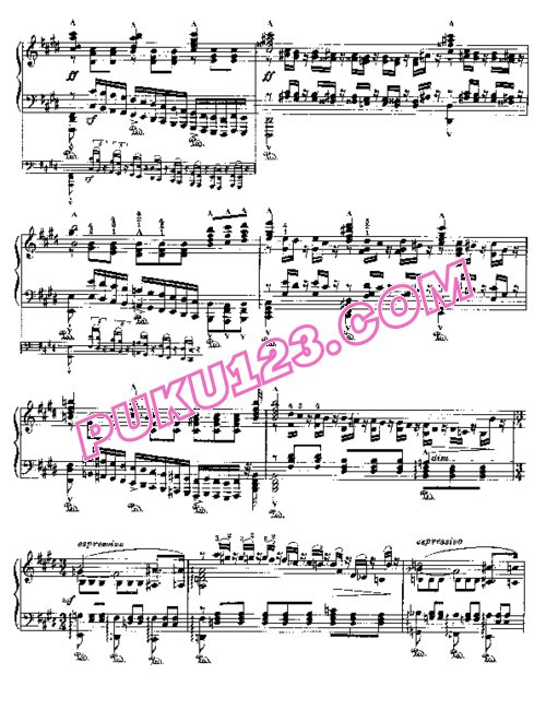 天天钢琴网-免费下载Liszt - Wagner - Pilgrims Chorus from Tannhauser