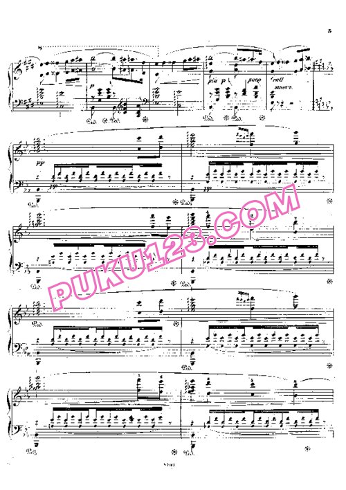 天天钢琴网-免费下载Liszt - Wagner - Elsas Brautzug zum Munster from Lohengrin S.445 No.2 李斯特改编钢琴独奏版