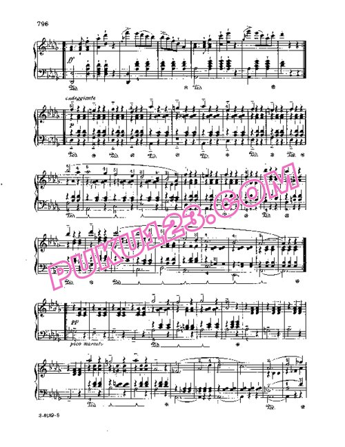 天天钢琴网-免费下载Weber - Rondeau Brillant - Aufforderung zum Tanz op 65 - Arrangement by Liszt 李斯特改编钢琴独奏版