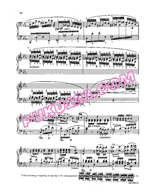 天天钢琴网-免费下载Weber - Rondo Brillante in E-flat Major Op.62