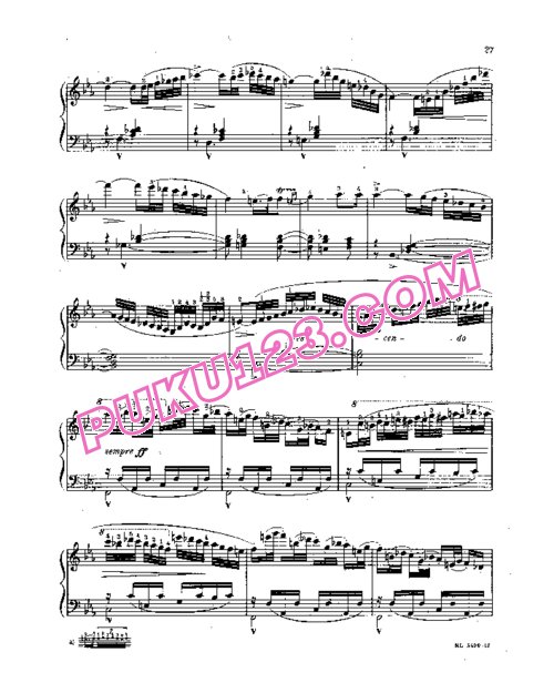 天天钢琴网-免费下载Weber - Rondo Brillante in E-flat Major Op.62