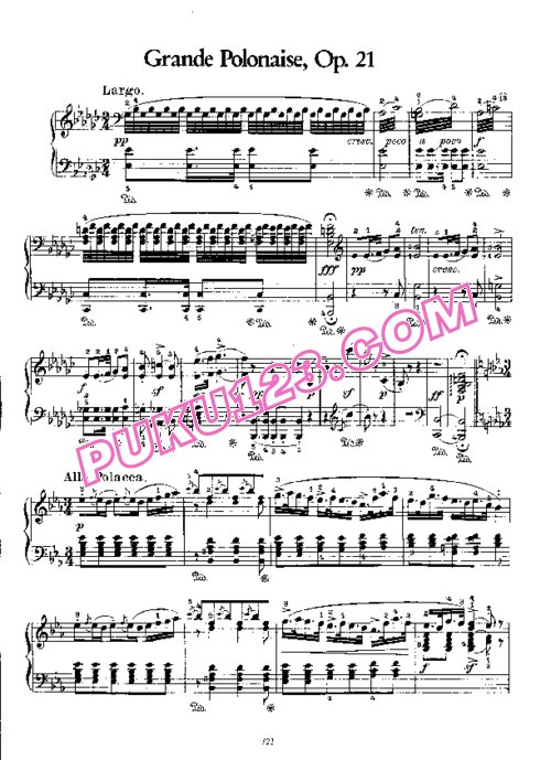 天天钢琴网-免费下载Weber - Grand Polonaise Op.21