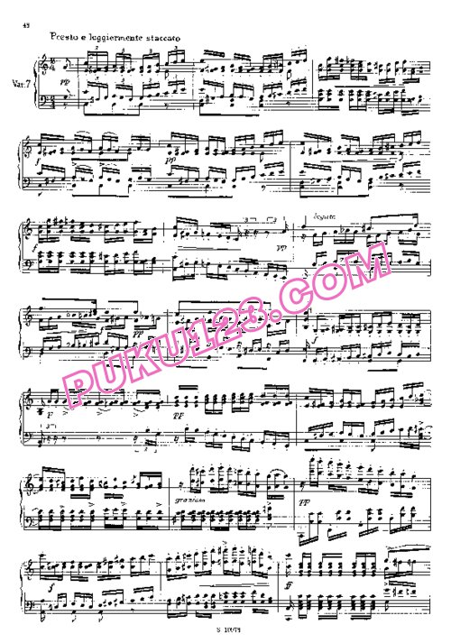 天天钢琴网-免费下载Weber - Variations on a theme from Méhul s Joseph Op.28