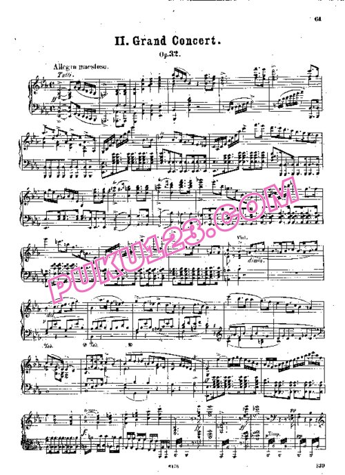 天天钢琴网-免费下载Weber - Piano Concerto No.2 in E-flat Major Op.32 - Solo Piano
