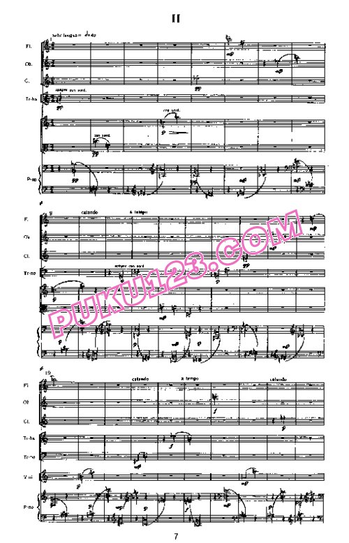 天天钢琴网-免费下载Webern - Concerto for 9 Instruments Op.24 - Full Score