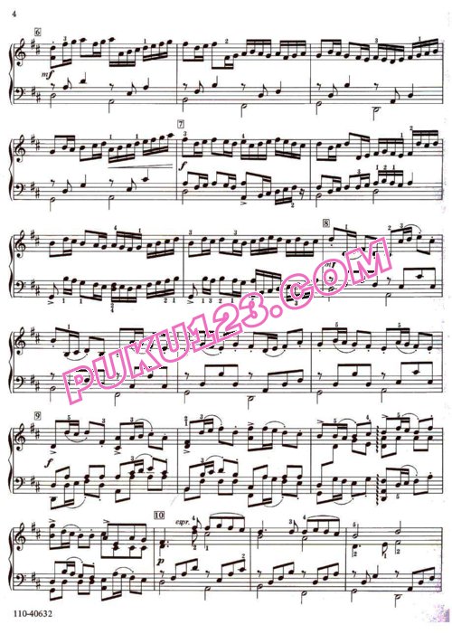 天天钢琴网-免费下载Pachelbel - Canon and Gigue in D 《D大调卡农与基格舞曲》钢琴独奏版
