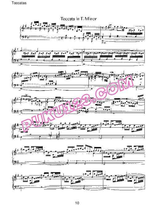 天天钢琴网-免费下载Pachelbel - 15 Toccatas