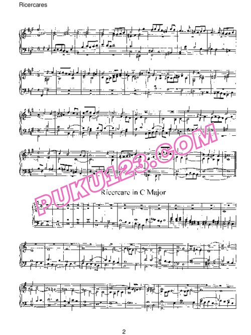 天天钢琴网-免费下载Pachelbel - 3 Ricercares
